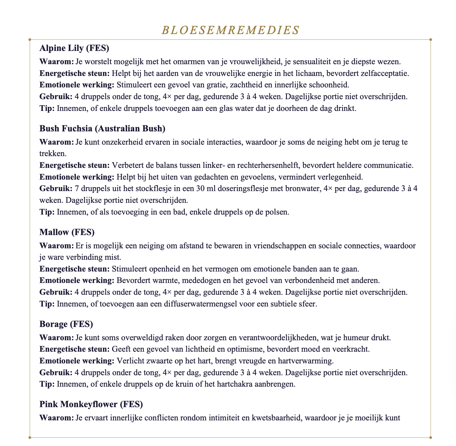 Voorbeeldpagina uit het ebook — Bloesemremedies op maat
